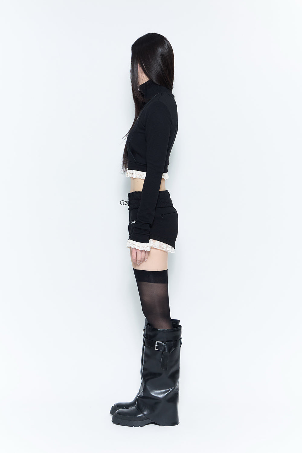 THEREDTHREAD】jersey short lace