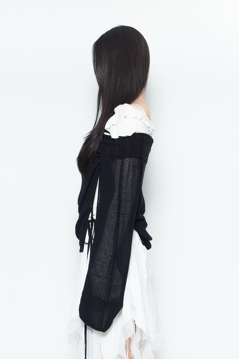 S loose off shoulder knit