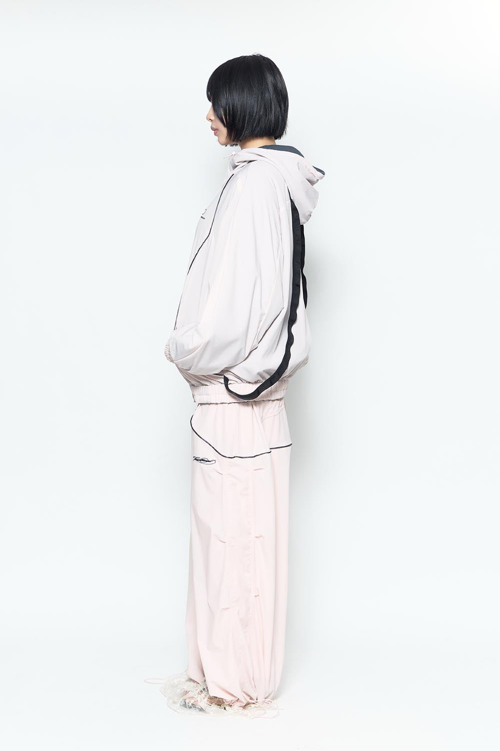 S nylon jersey pants lace