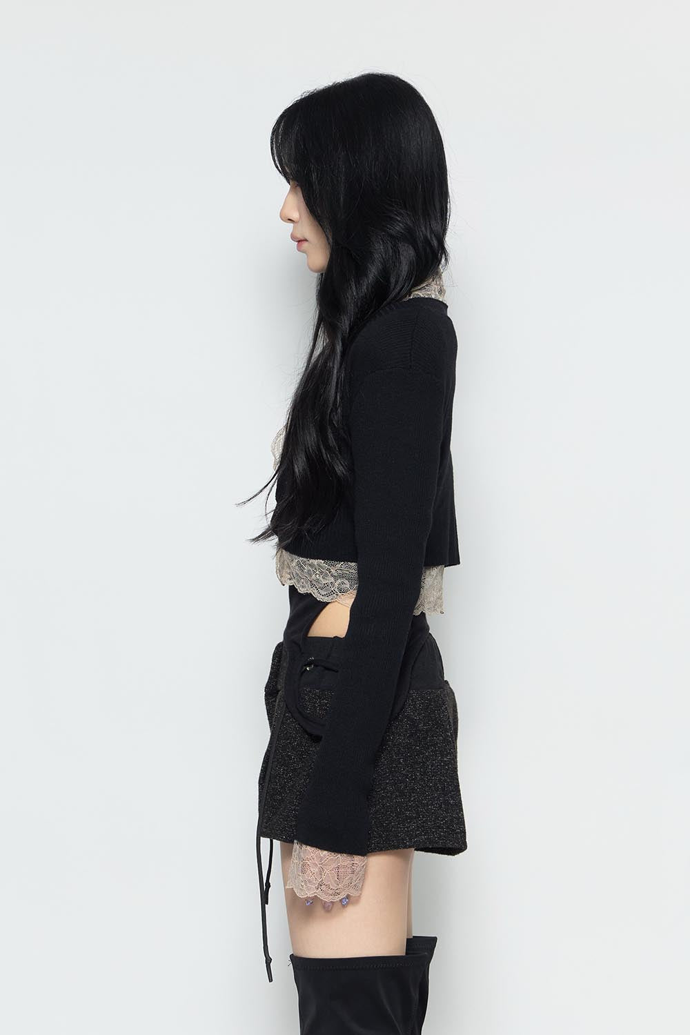 S framed lace tops
