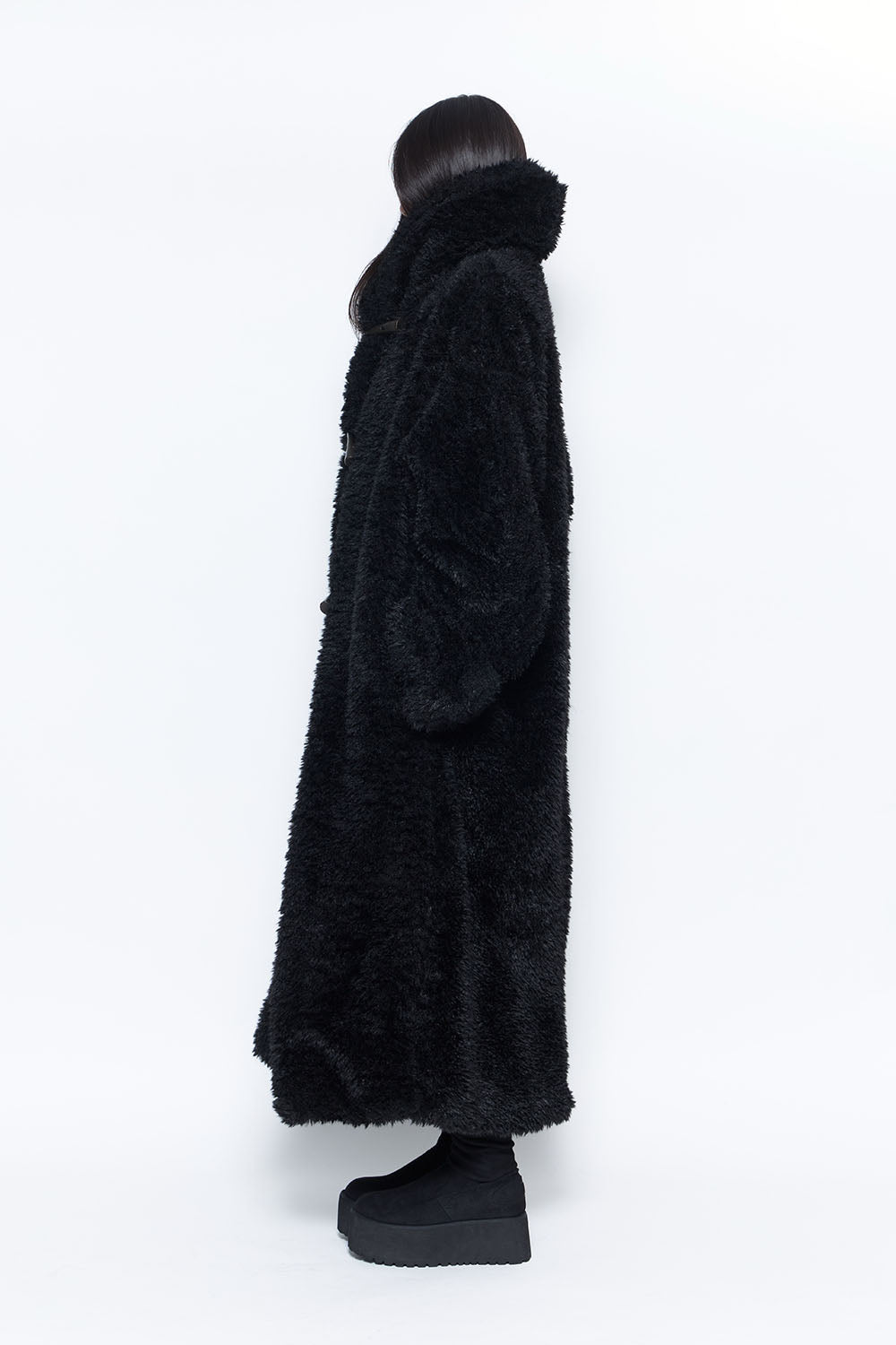 S poodle fur coat long