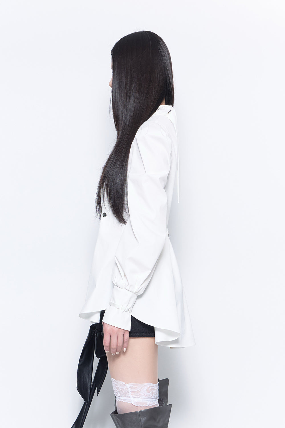 THEREDTHREAD / ザレッドスレッド】ponytail blouse