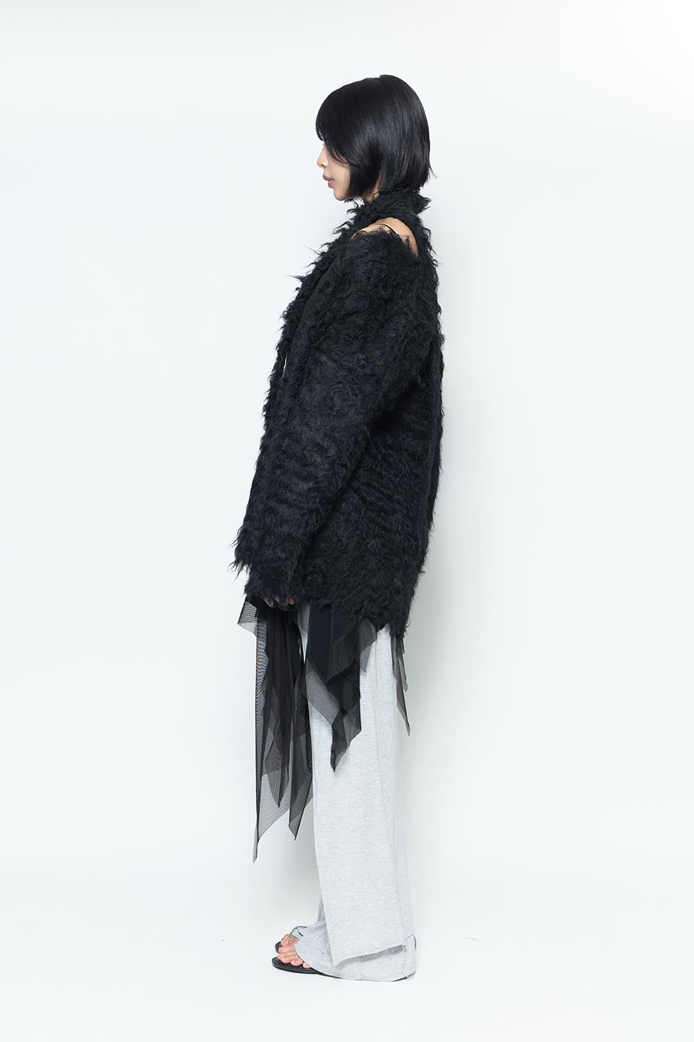 S script layered skirt pants