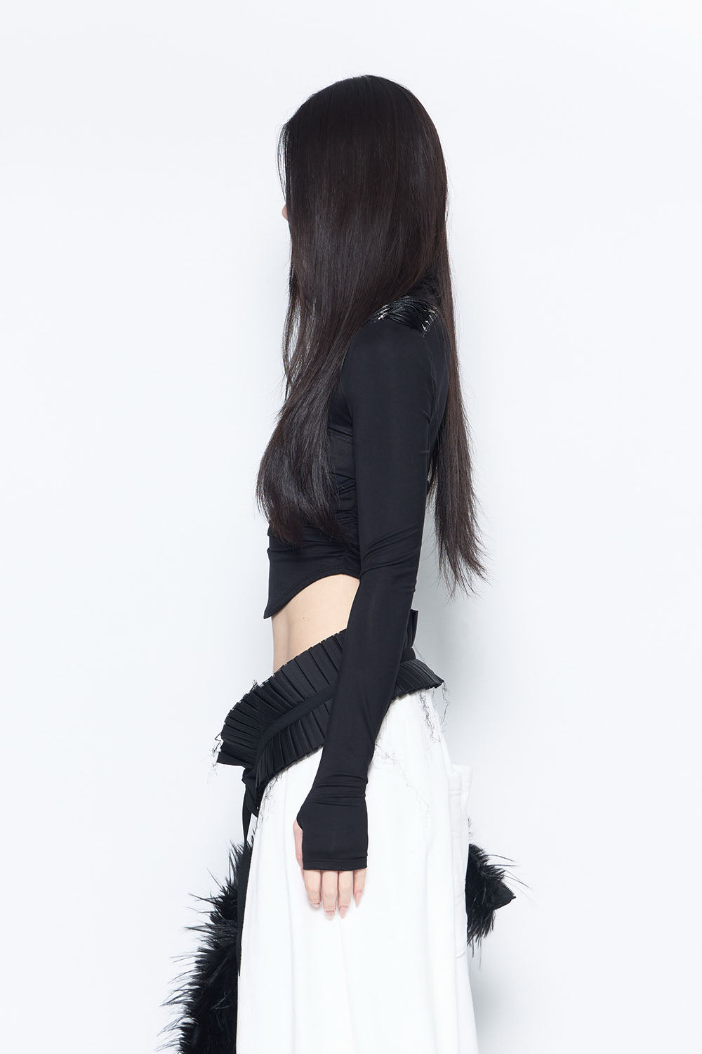 S embellished shoulder tops