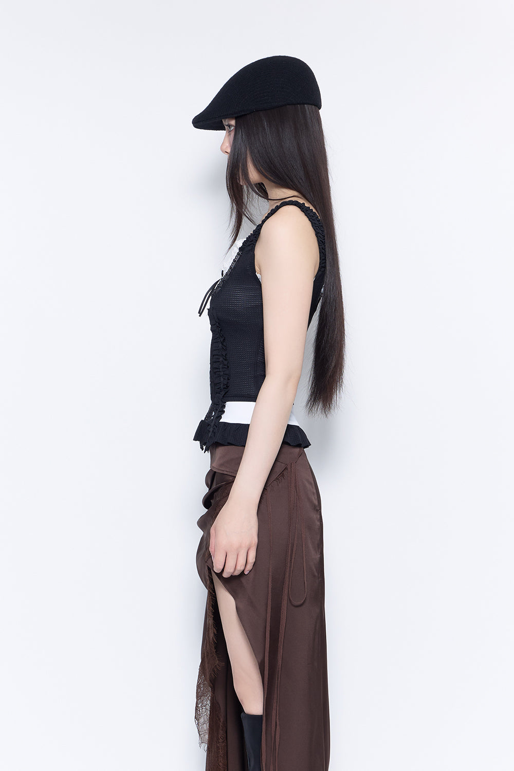 frill corset tops