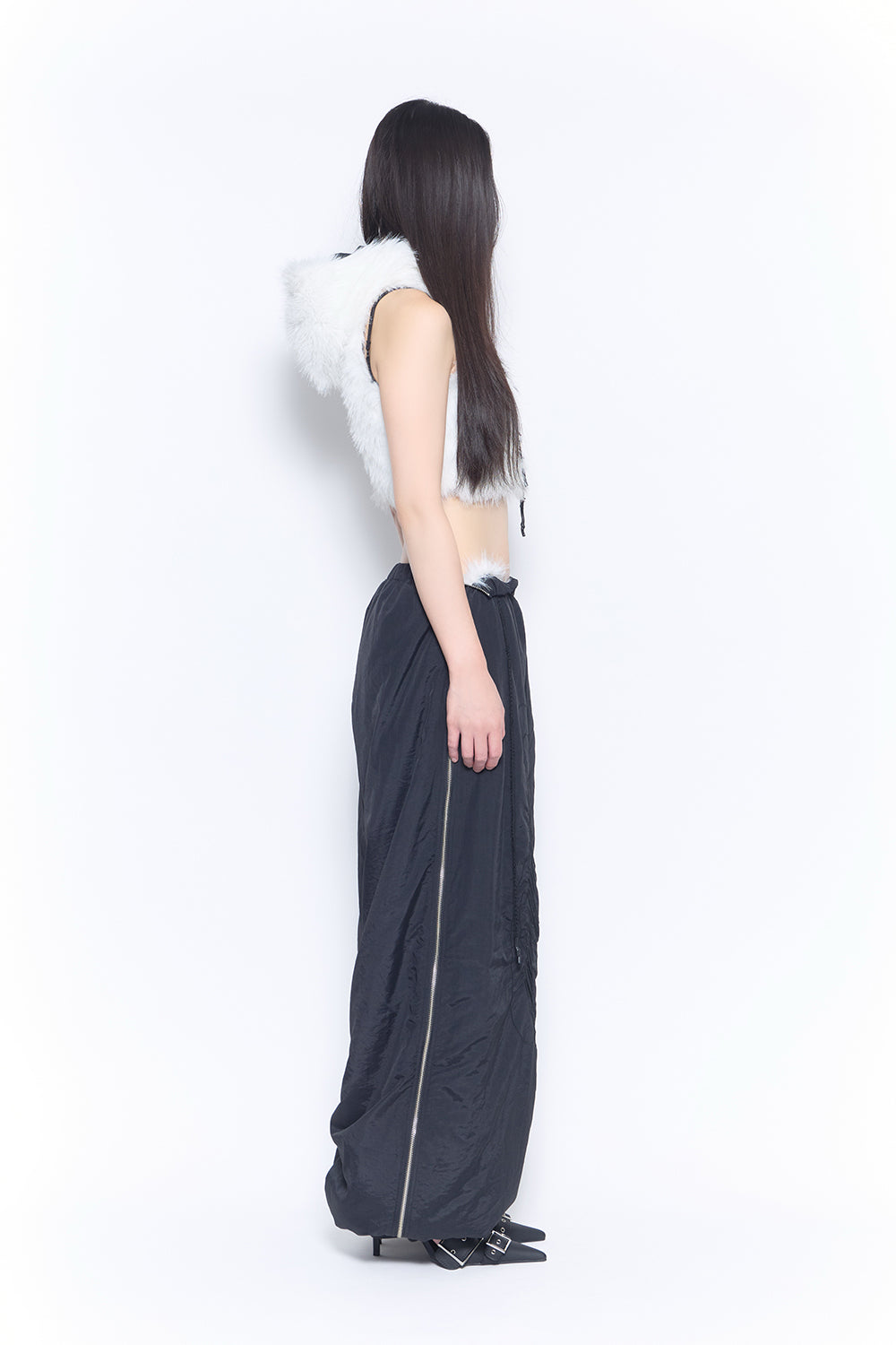 flip fur pants