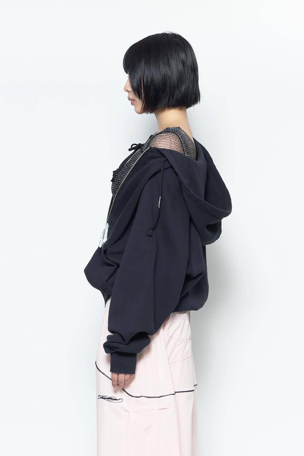 THEREDTHREAD / ザレッドスレッド】S fleece zip up hoodie