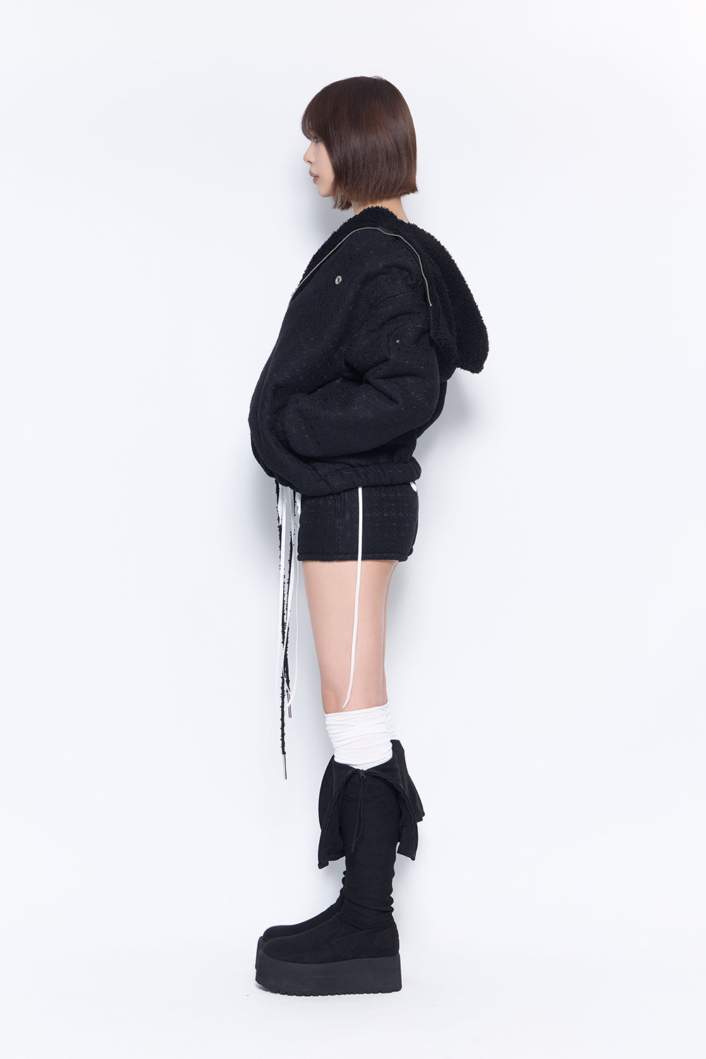 S ring biker shorts lace