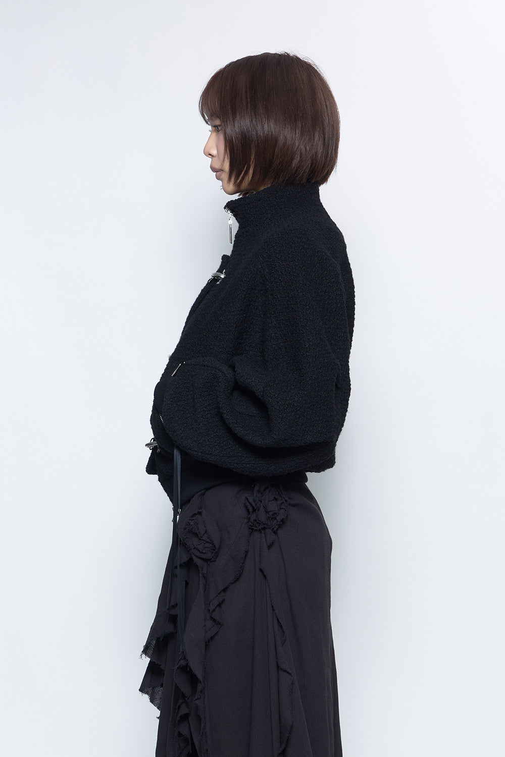 S clasp balloon blouson