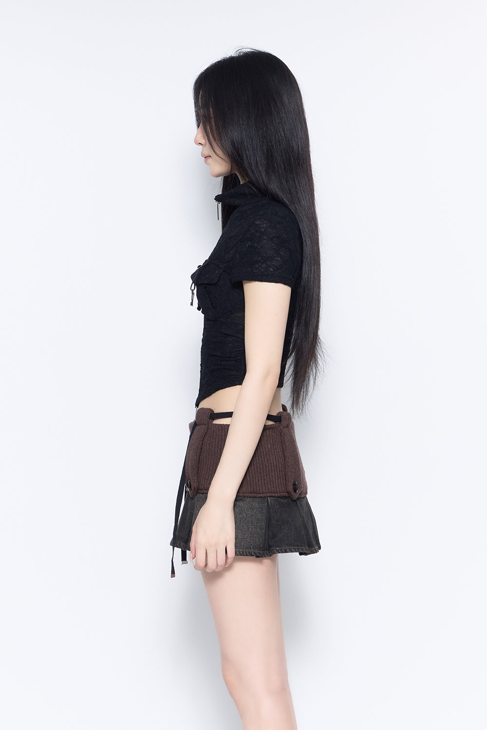 w zip garter tops