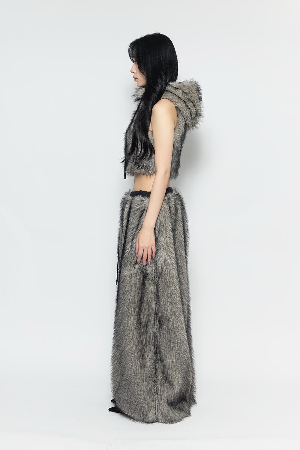 S flip fur pants