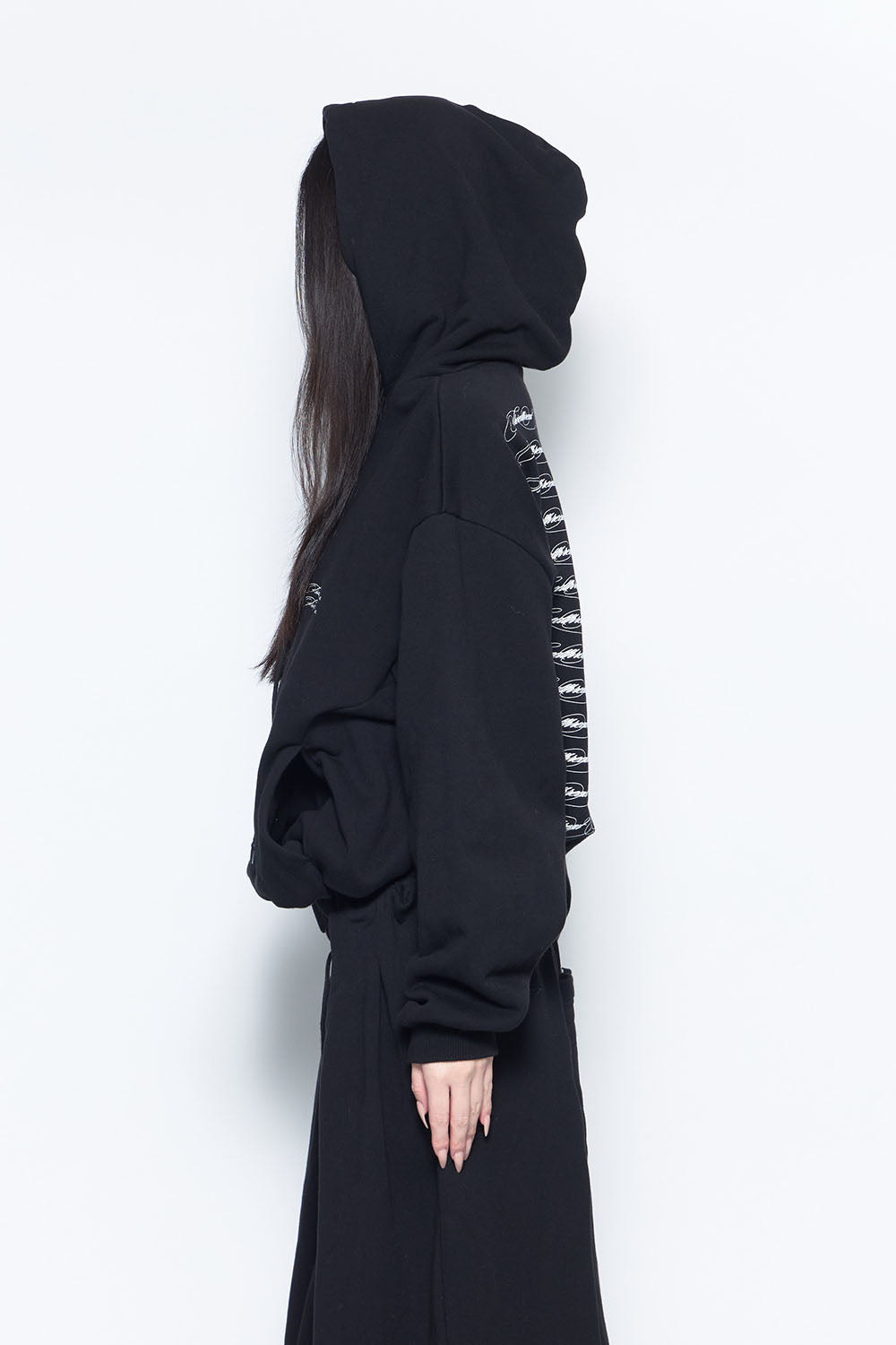 S logo pullover hoodie