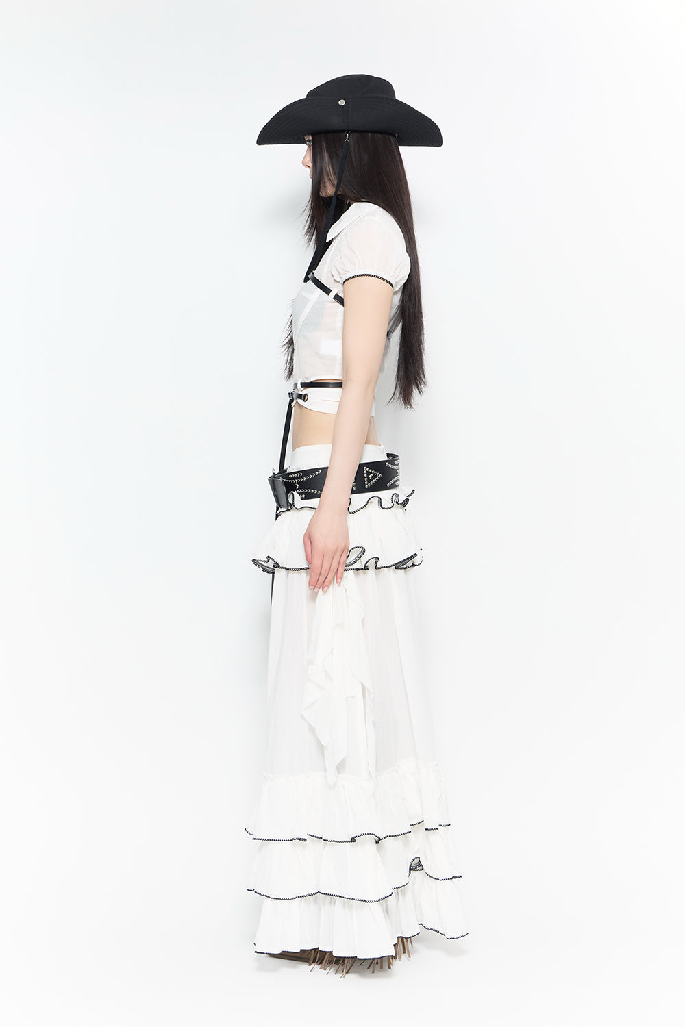 frontier tiered skirt