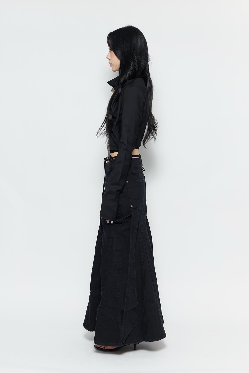 S tail skirt long