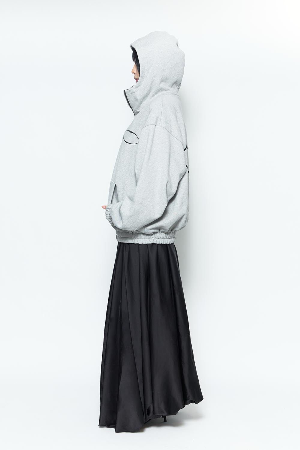 S float satin skirt