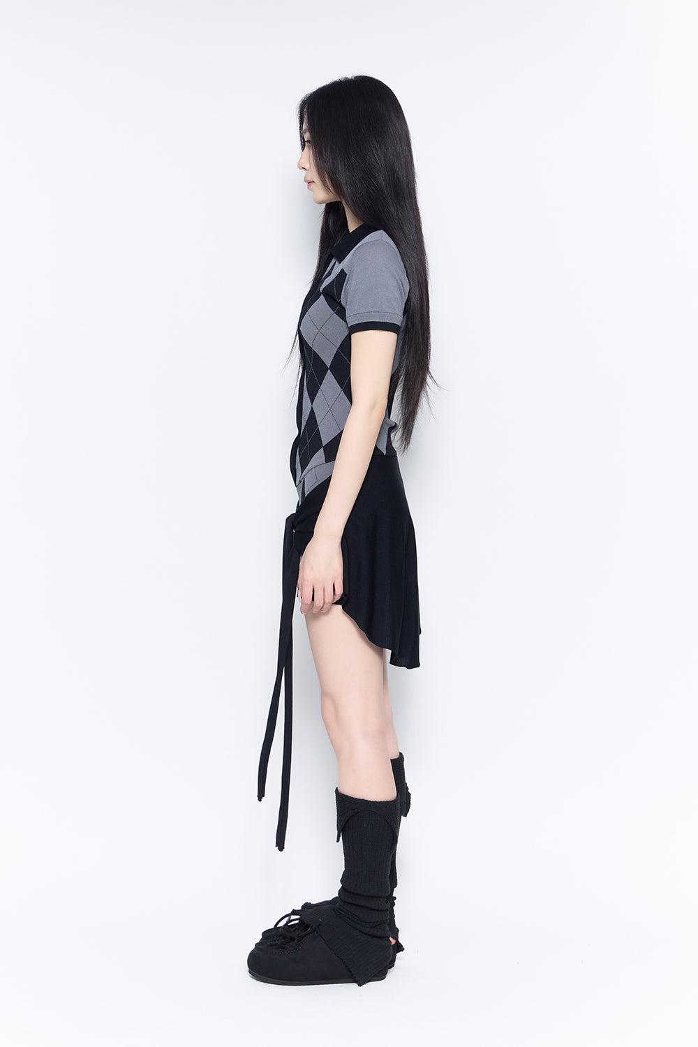 argyle fit romper