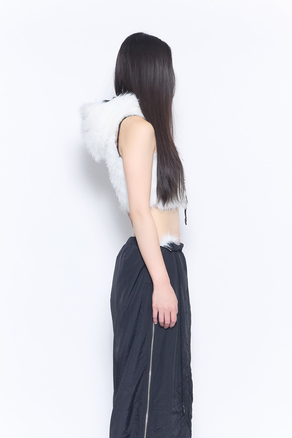 flip fur vest