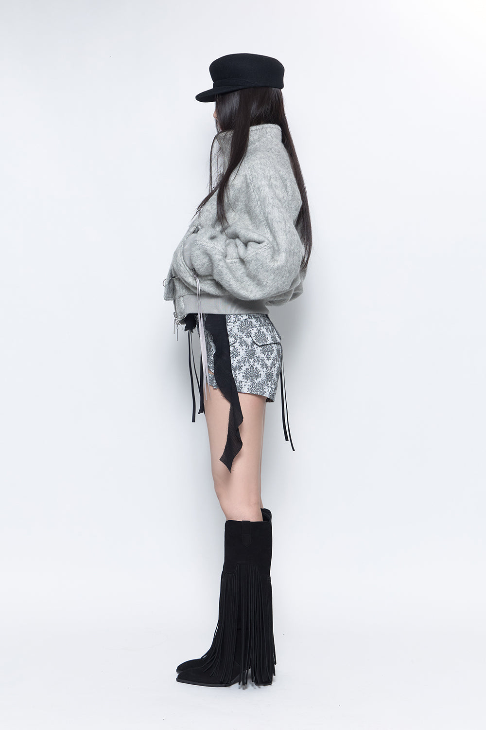 THEREDTHREAD S v-cut mini shorts Sサイズ THEREDTHREAD / ザレッド