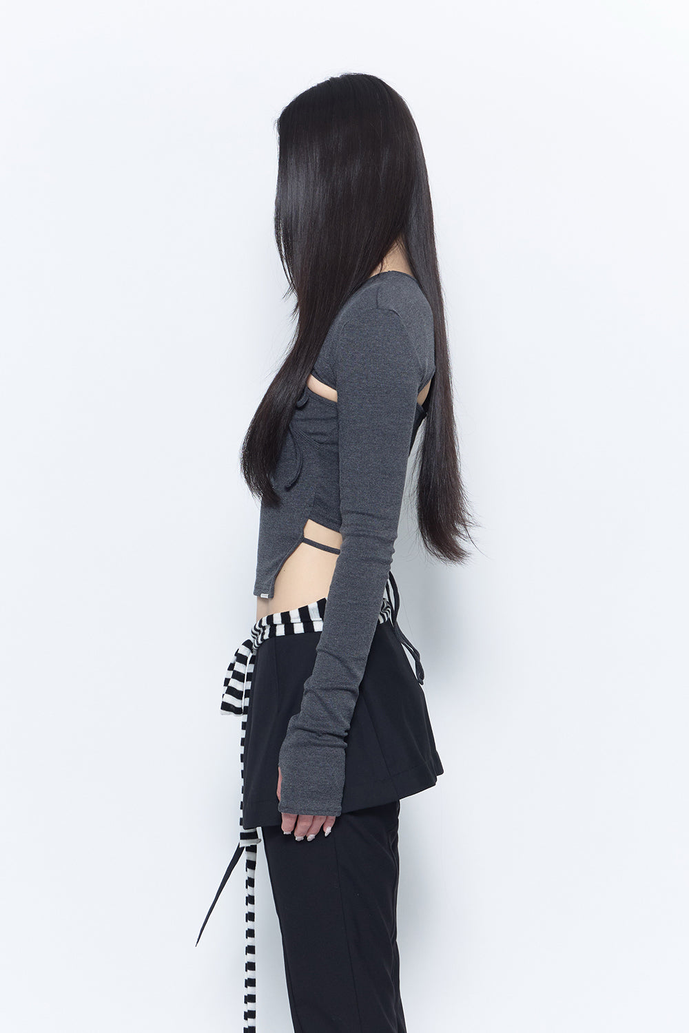 トップス theredthread layer ensemble ribbon THEREDTHREAD / ザレッドスレッド】layer ensemble ribbon