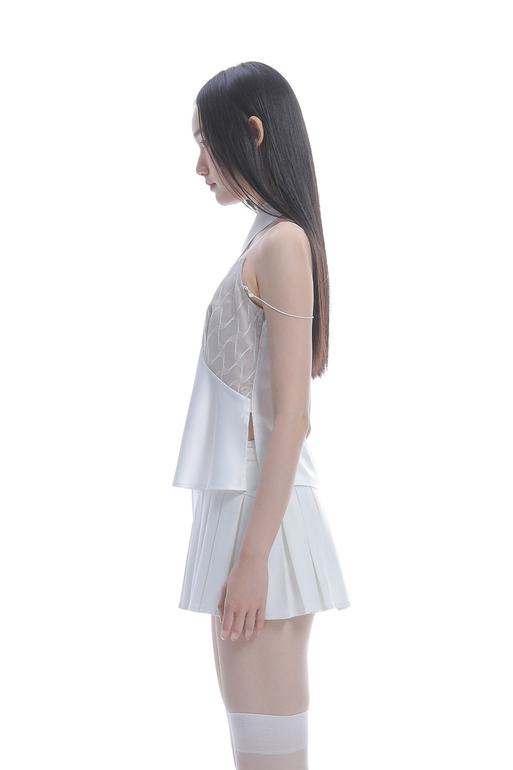トップス THEREDTHREAD S cross camisole curve THEREDTHREAD / ザレッドスレッド】S cross camisole curve