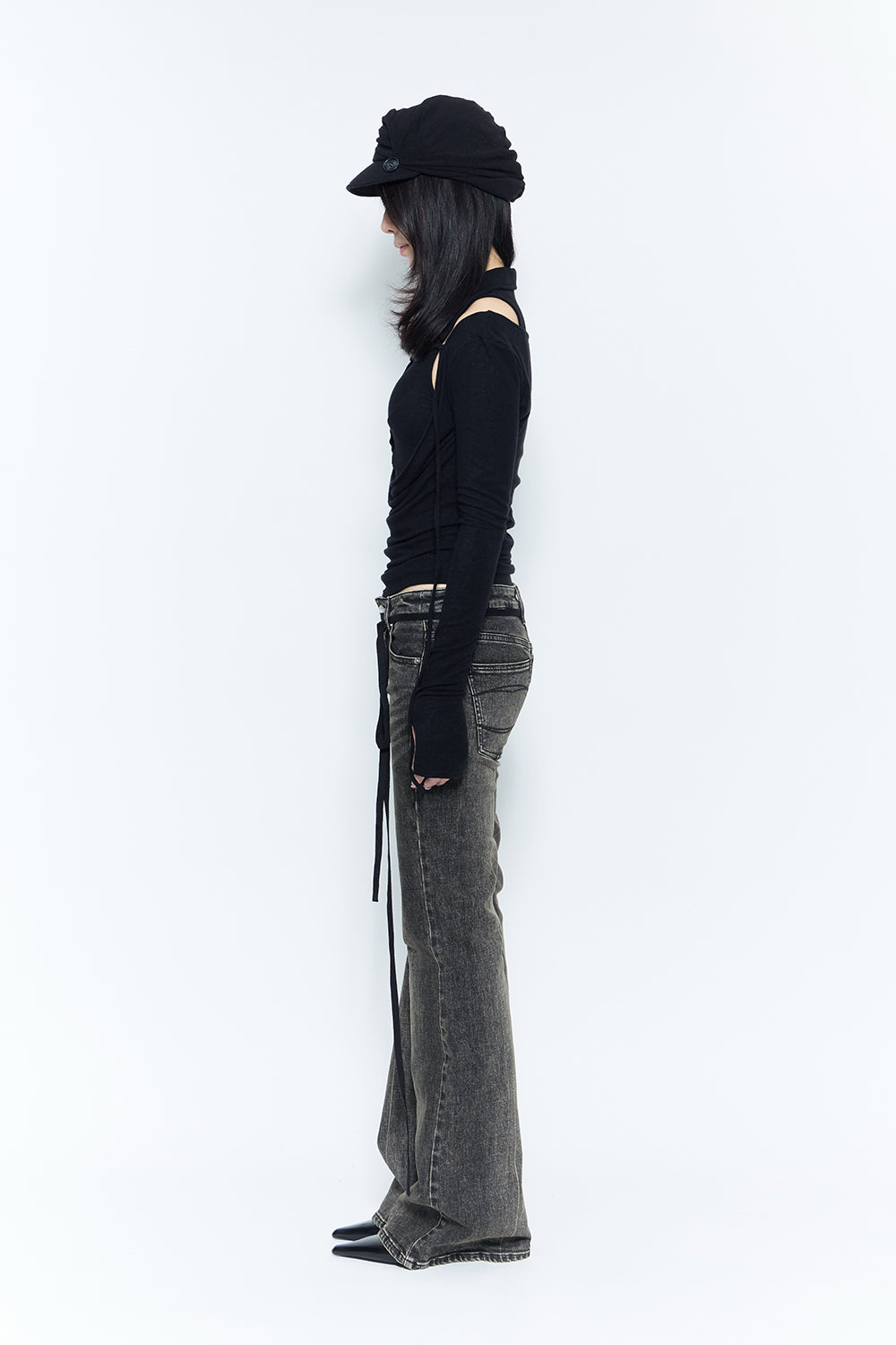 THEREDTHREAD】corded fit denim