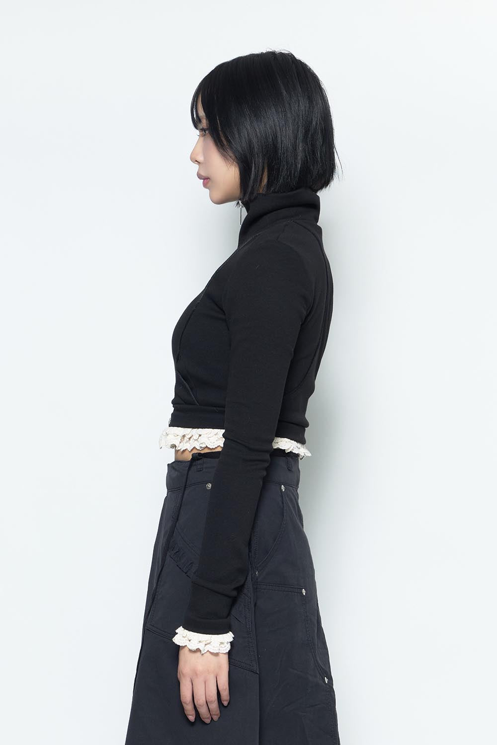 S track jersey jacket lace