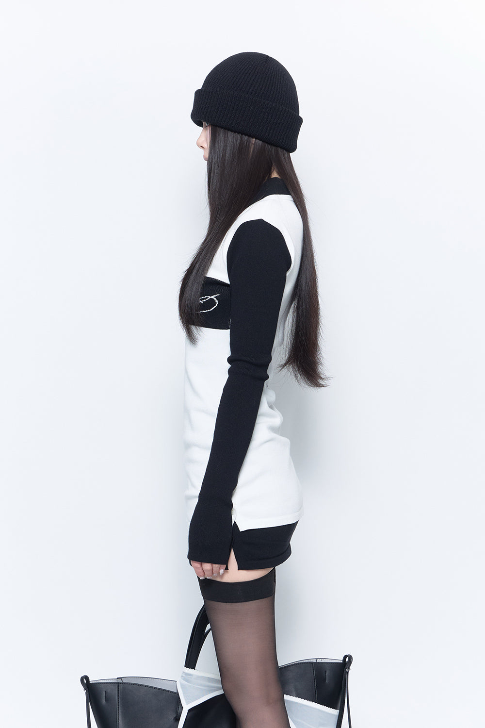 script knit dress mini