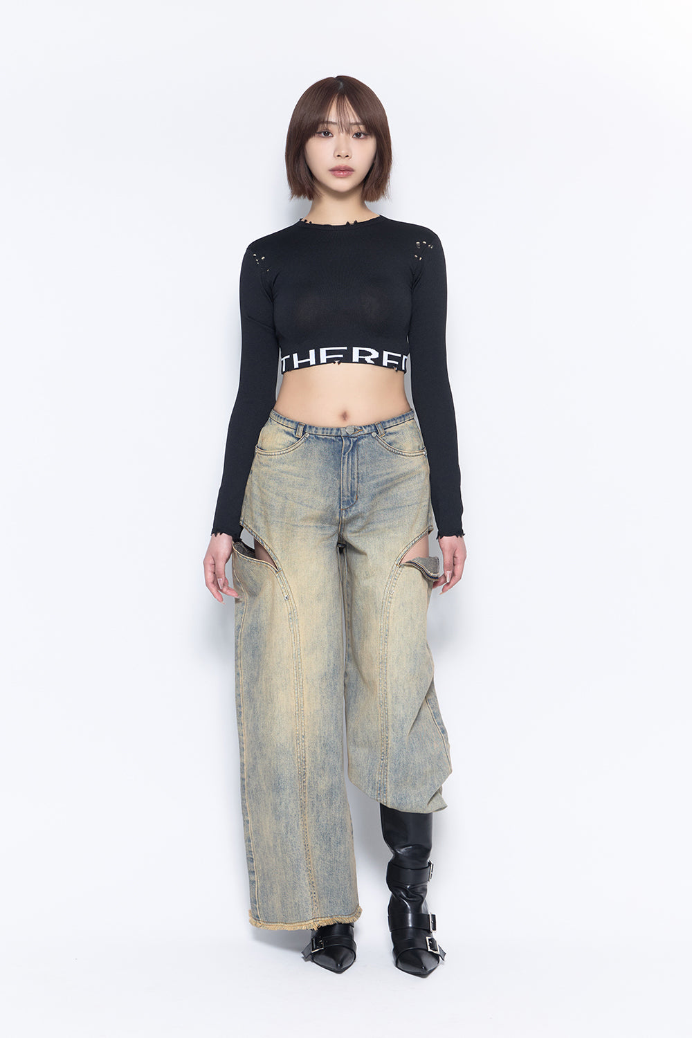 theredthread S cutting denim 2 Sサイズ THEREDTHREAD / ザレッドスレッド】S cutting denim 2