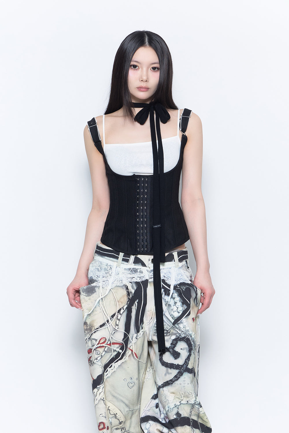 THEREDTHREAD / ザレッドスレッド】skinny scarf
