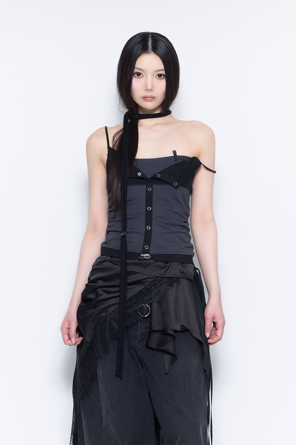 layered eyelet camisole