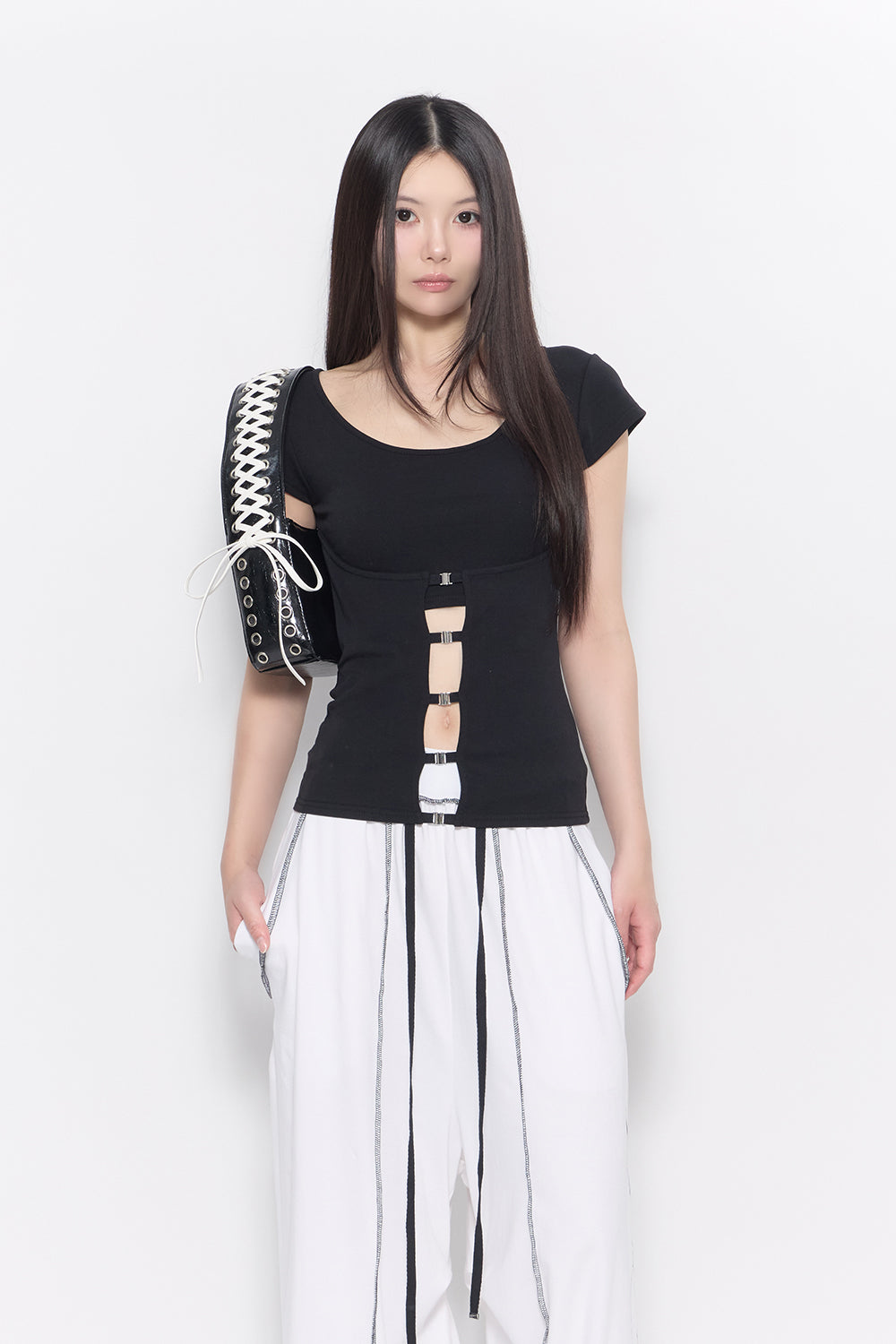 トップス theredthread layered hook tops THEREDTHREAD / ザレッドスレッド】layered hook tops