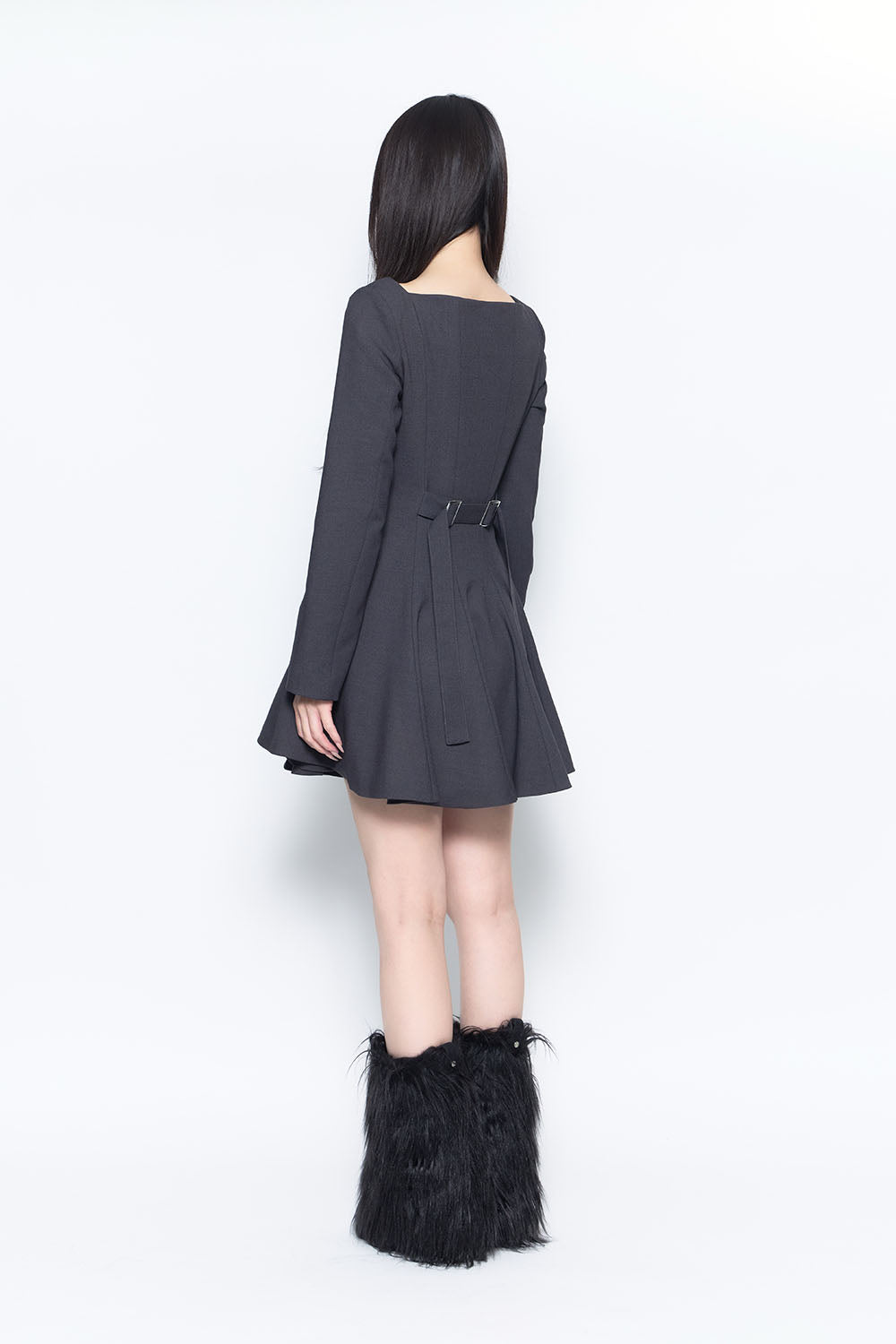 S tailored flare dress mini