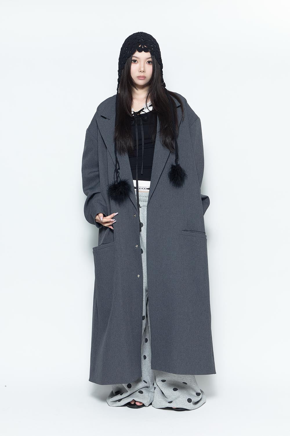 S maxi tailored coat