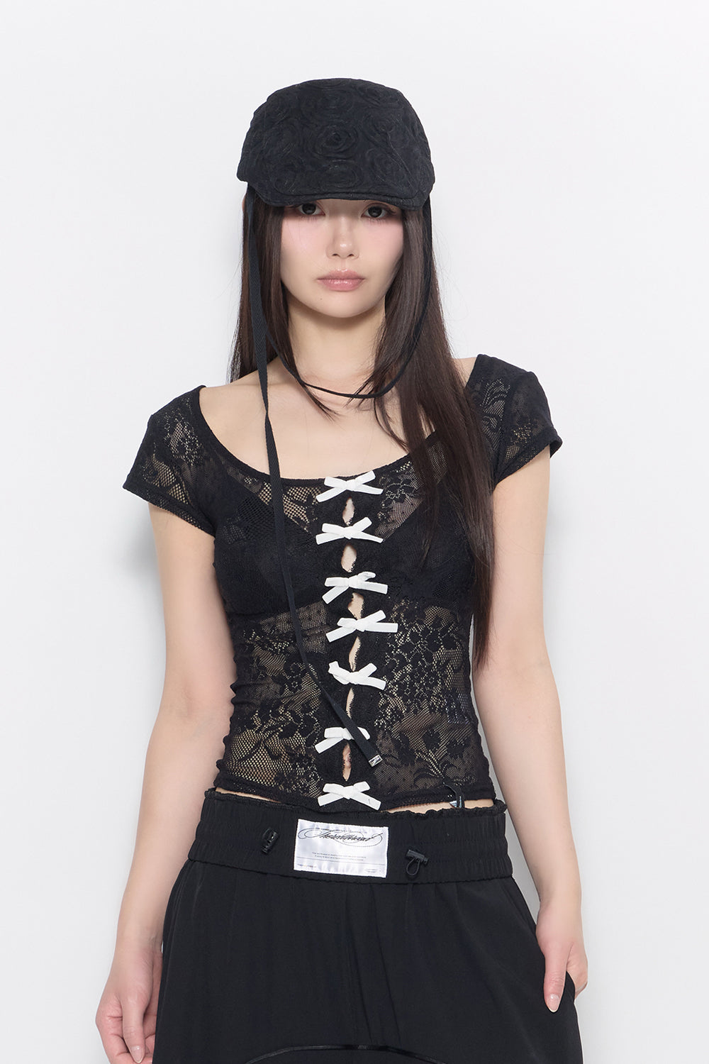 rosette hunting cap