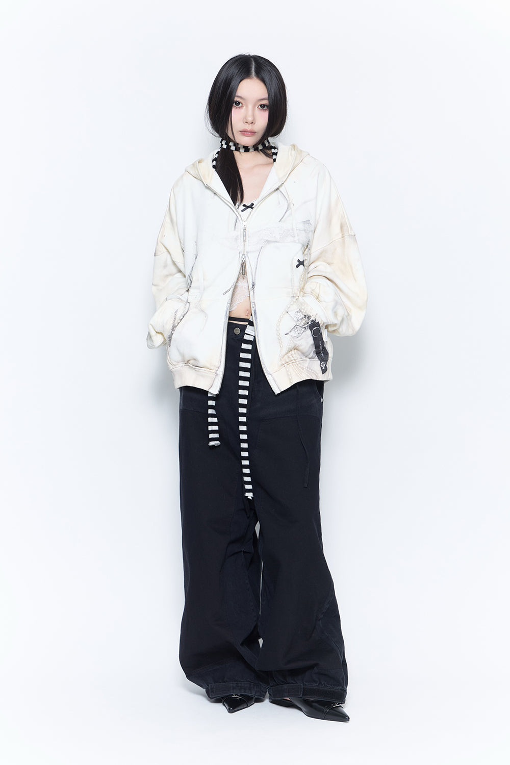 THEREDTHREAD / ザレッドスレッド】double knee denim heart 2