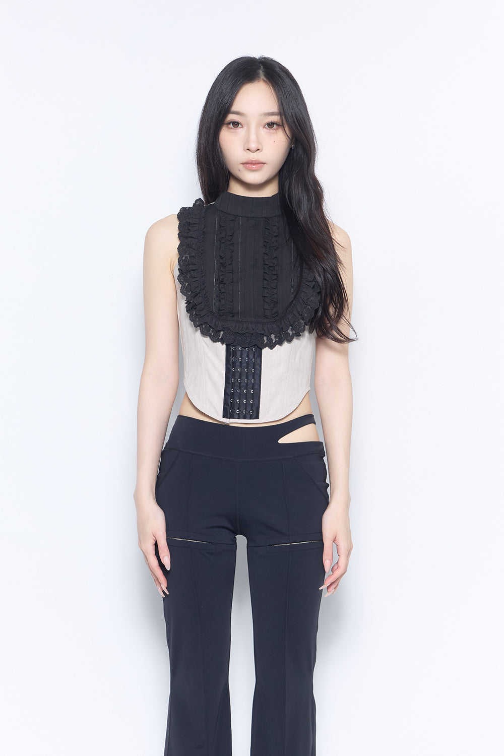 bib corset blouse