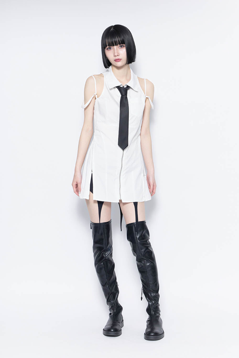 トップス theredthread S garter bare shorts set THEREDTHREAD / ザレッドスレッド】S garter bare shorts set