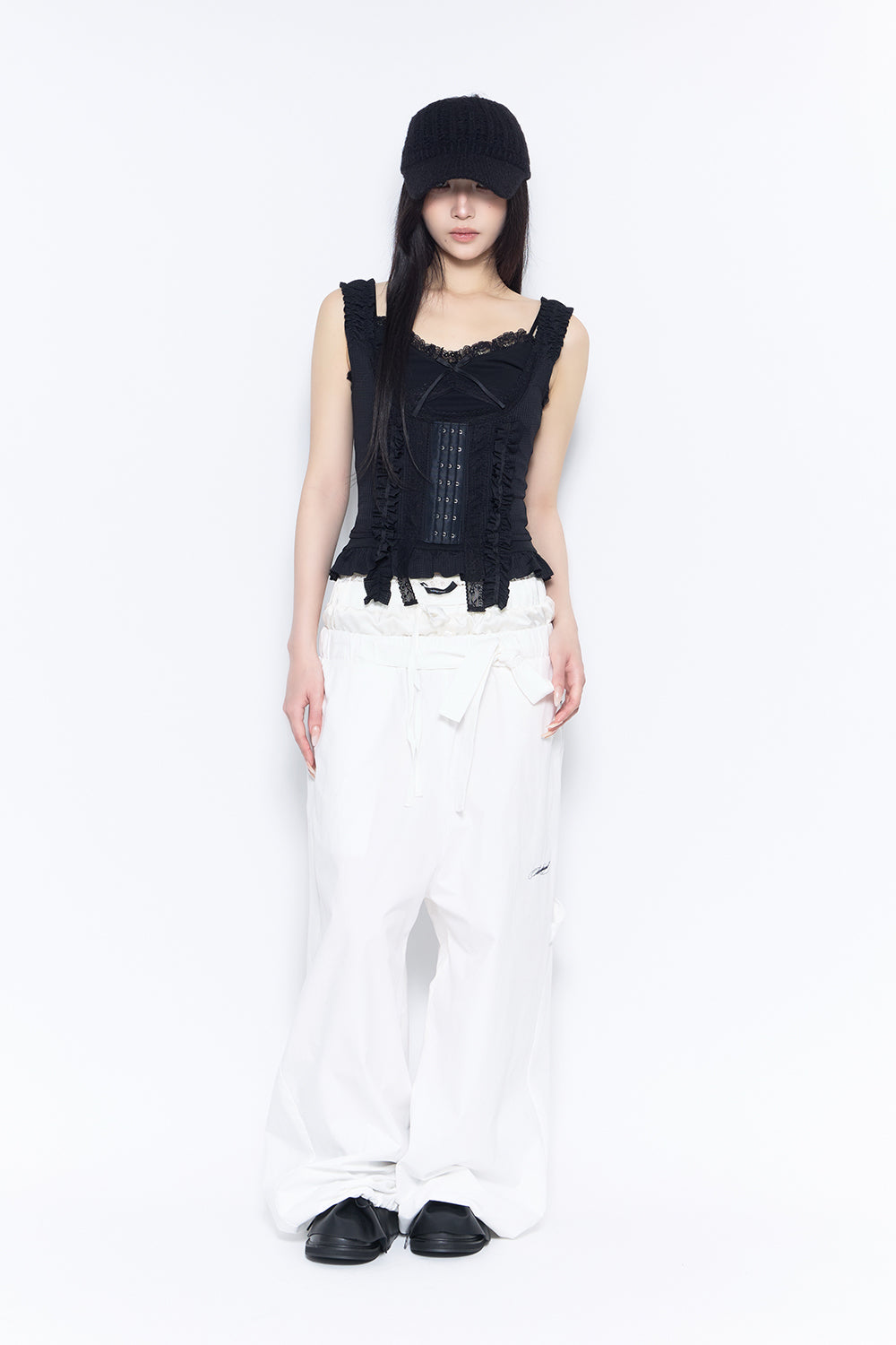 THEREDTHREAD / ザレッドスレッド】layered waist pants