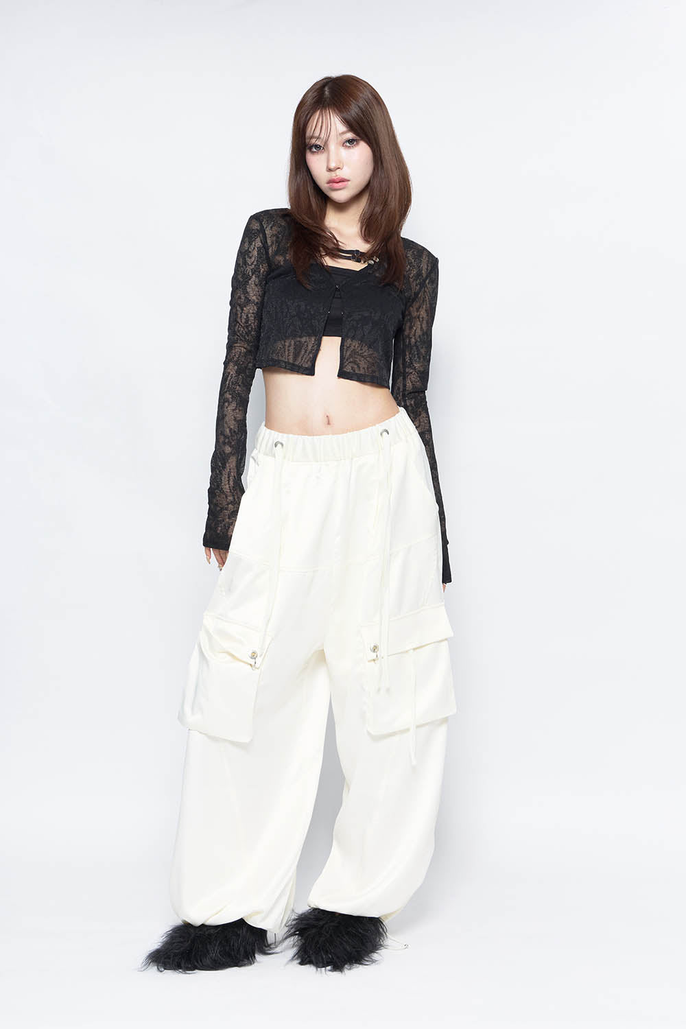 theredthread ブラック　S pocket pants long THEREDTHREAD S pocket pants long black - メルカリ