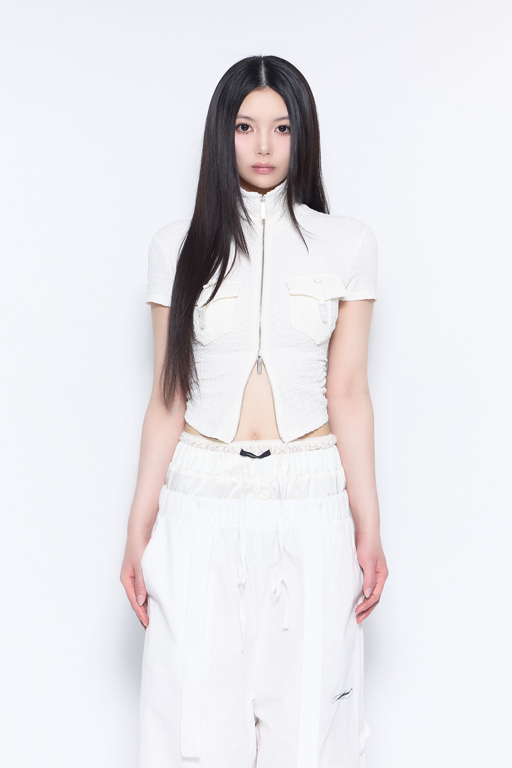 w zip garter tops