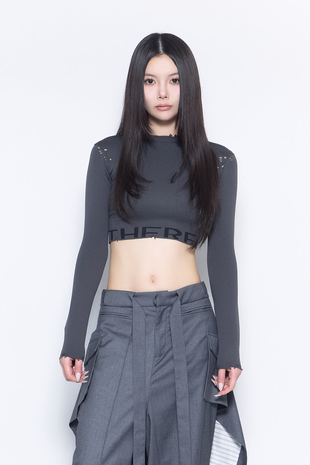 トップス THEREDTHREAD S logo jersey tops THEREDTHREAD / ザレッドスレッド】S damage tops half logo