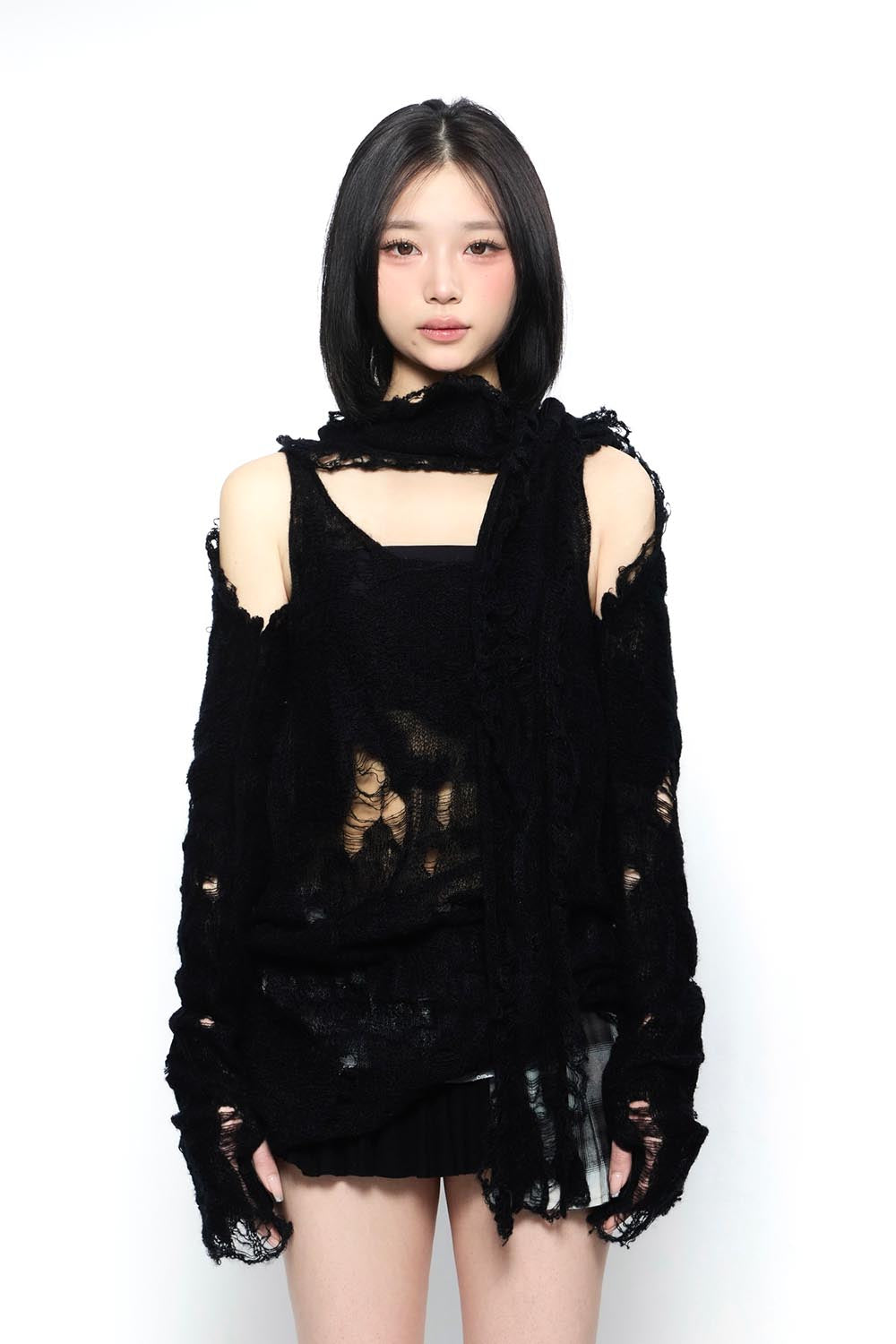 THEREDTHREAD / ザレッドスレッド】S knit fit tank cocoon