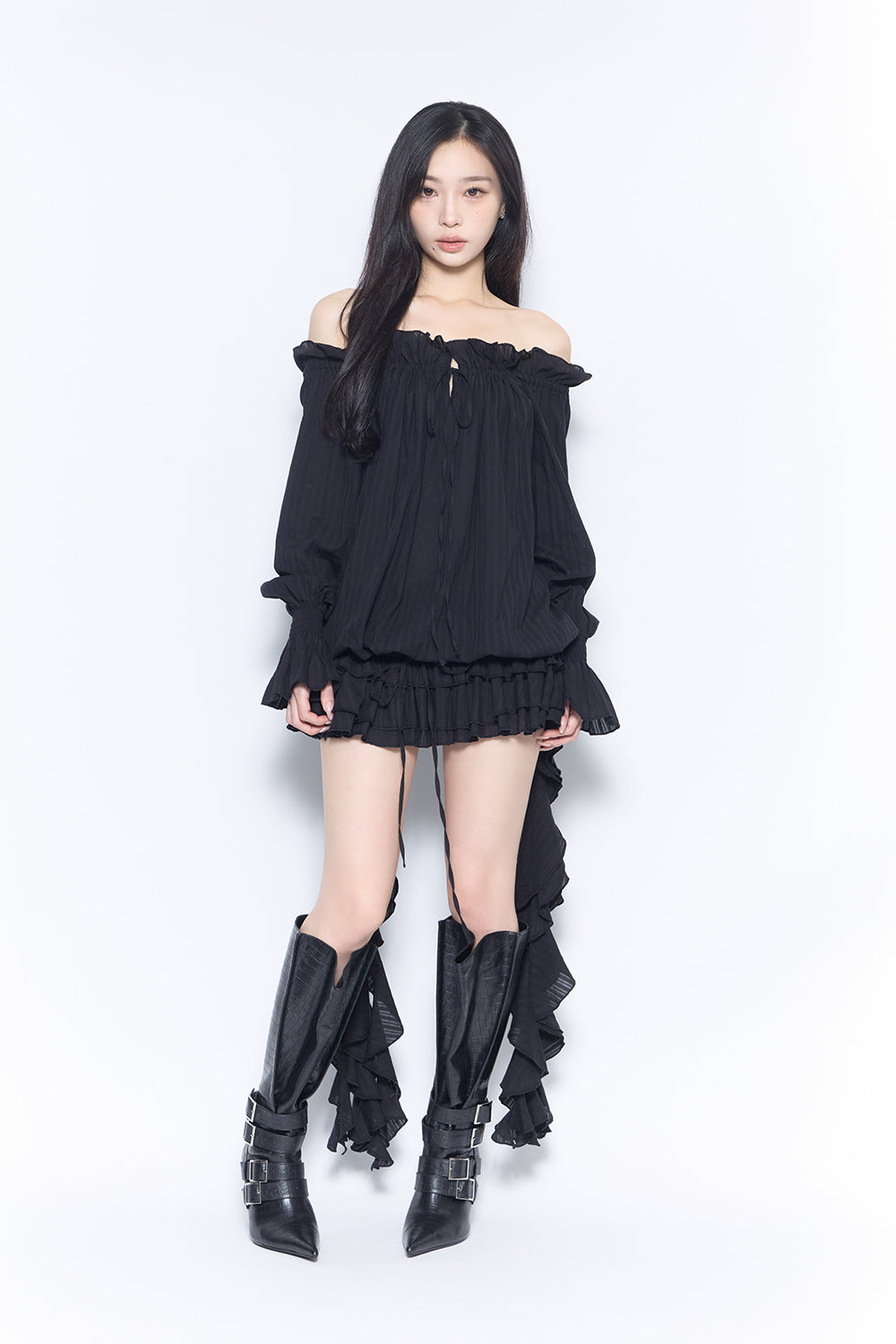 ruffle tiered dress mini