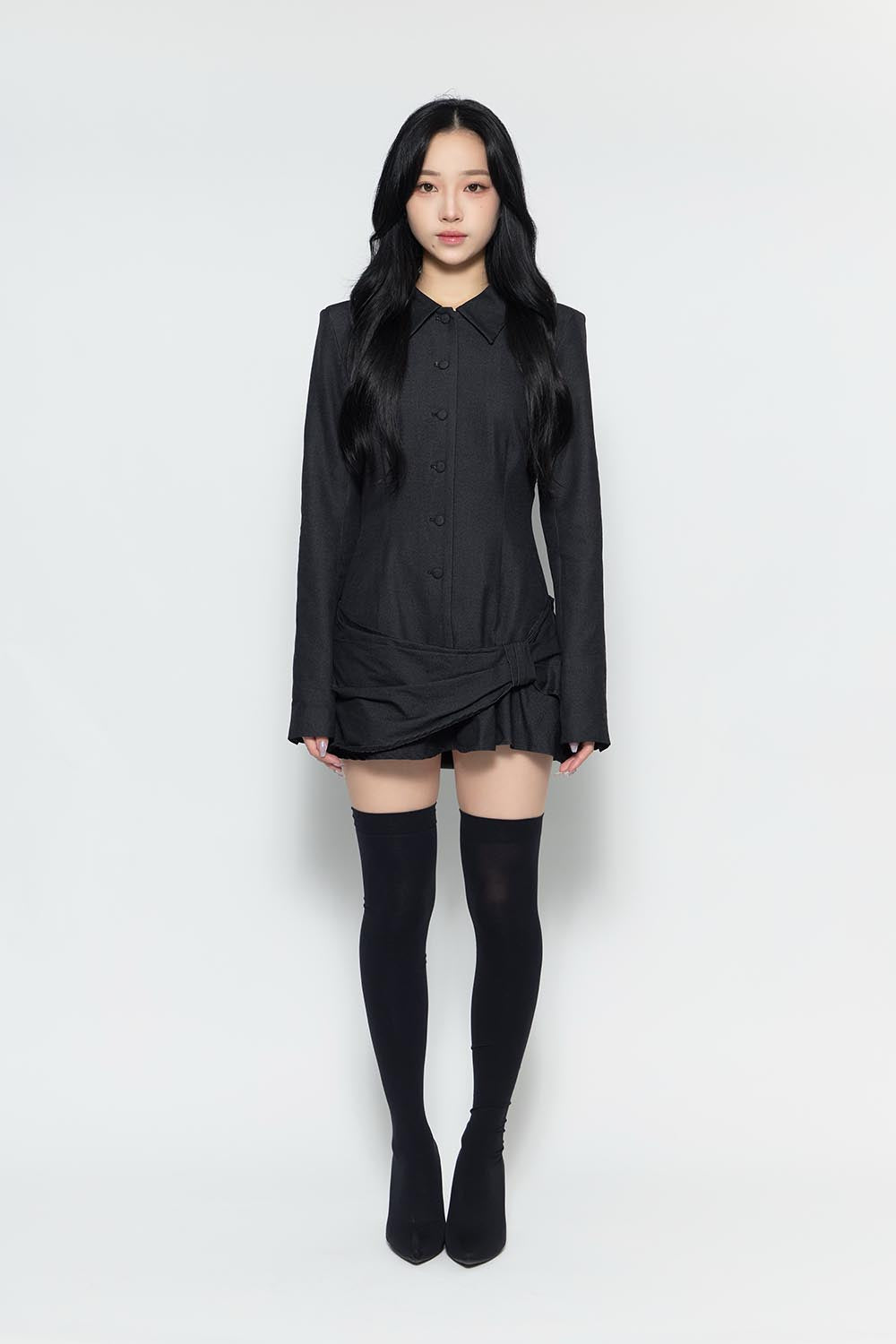 S suit bow dress mini