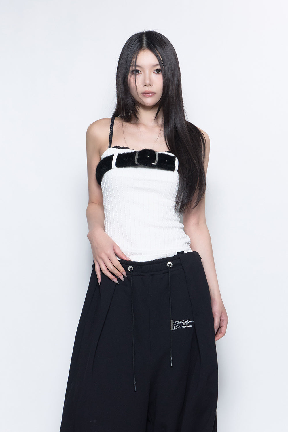 トップス theredthread S bold belt tops THEREDTHREAD / ザレッドスレッド】S bold belt tops