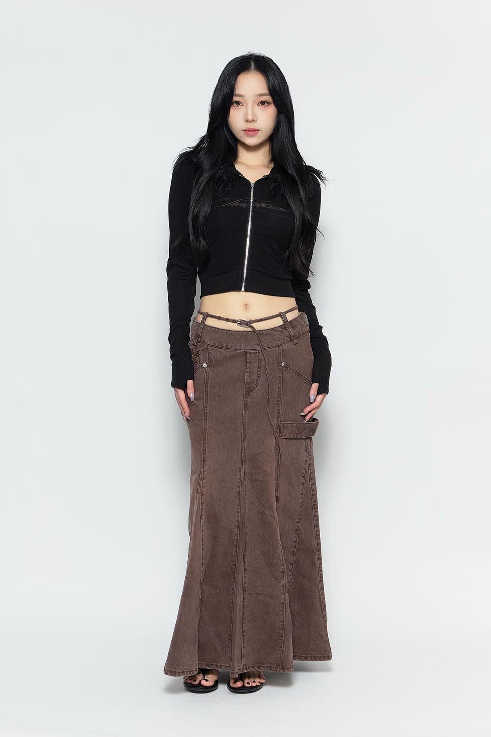 S tail skirt long