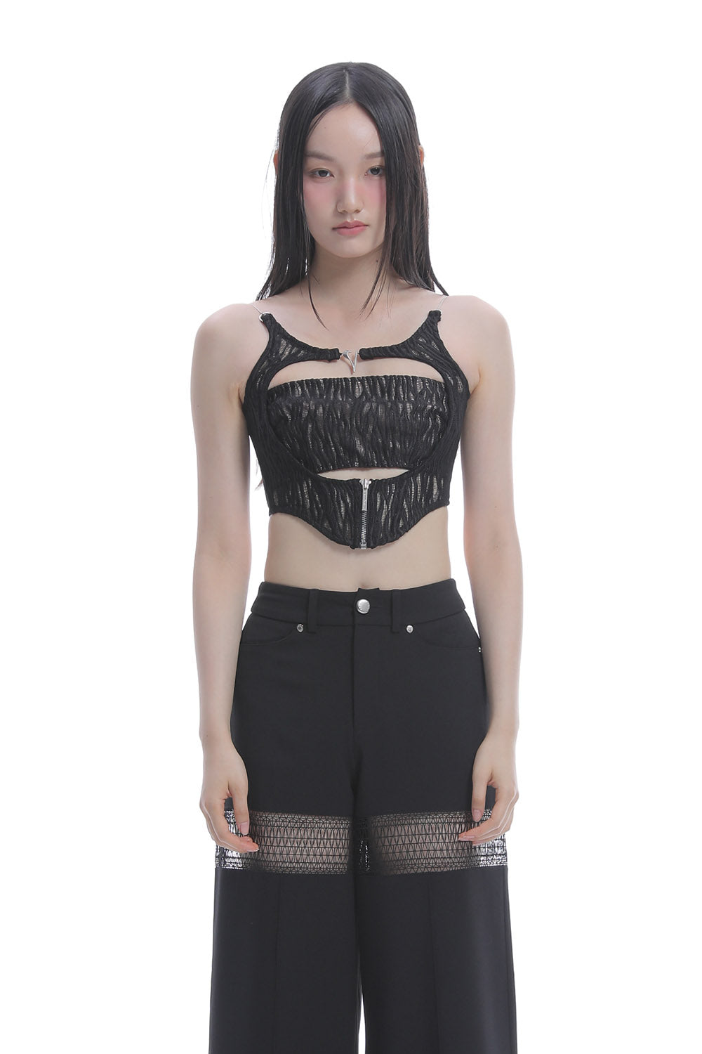 S circle camisole lace