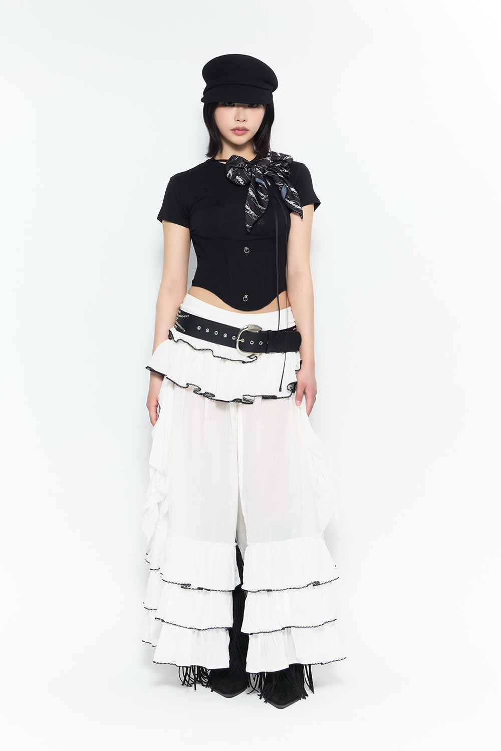 frontier tiered skirt