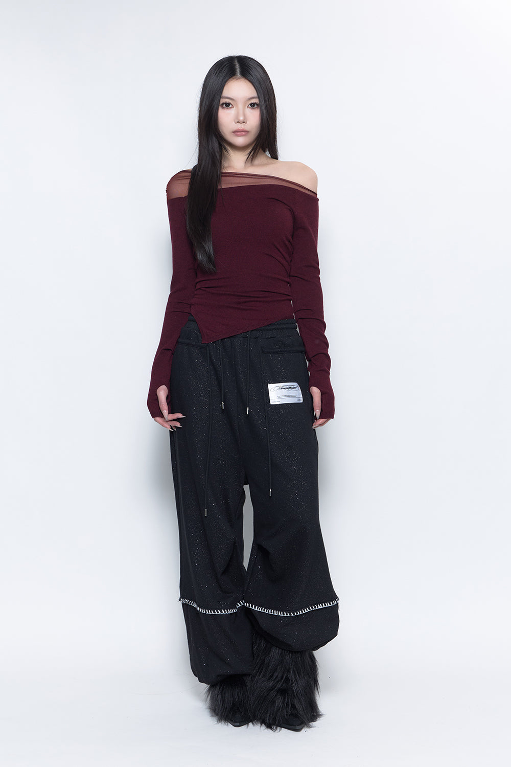 S double drawstring pants