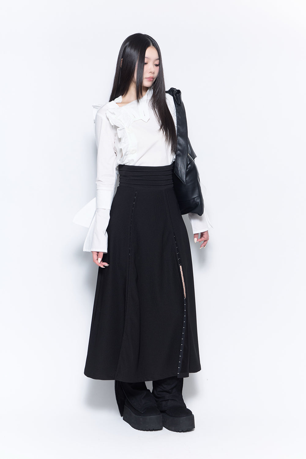 front hook flare skirt